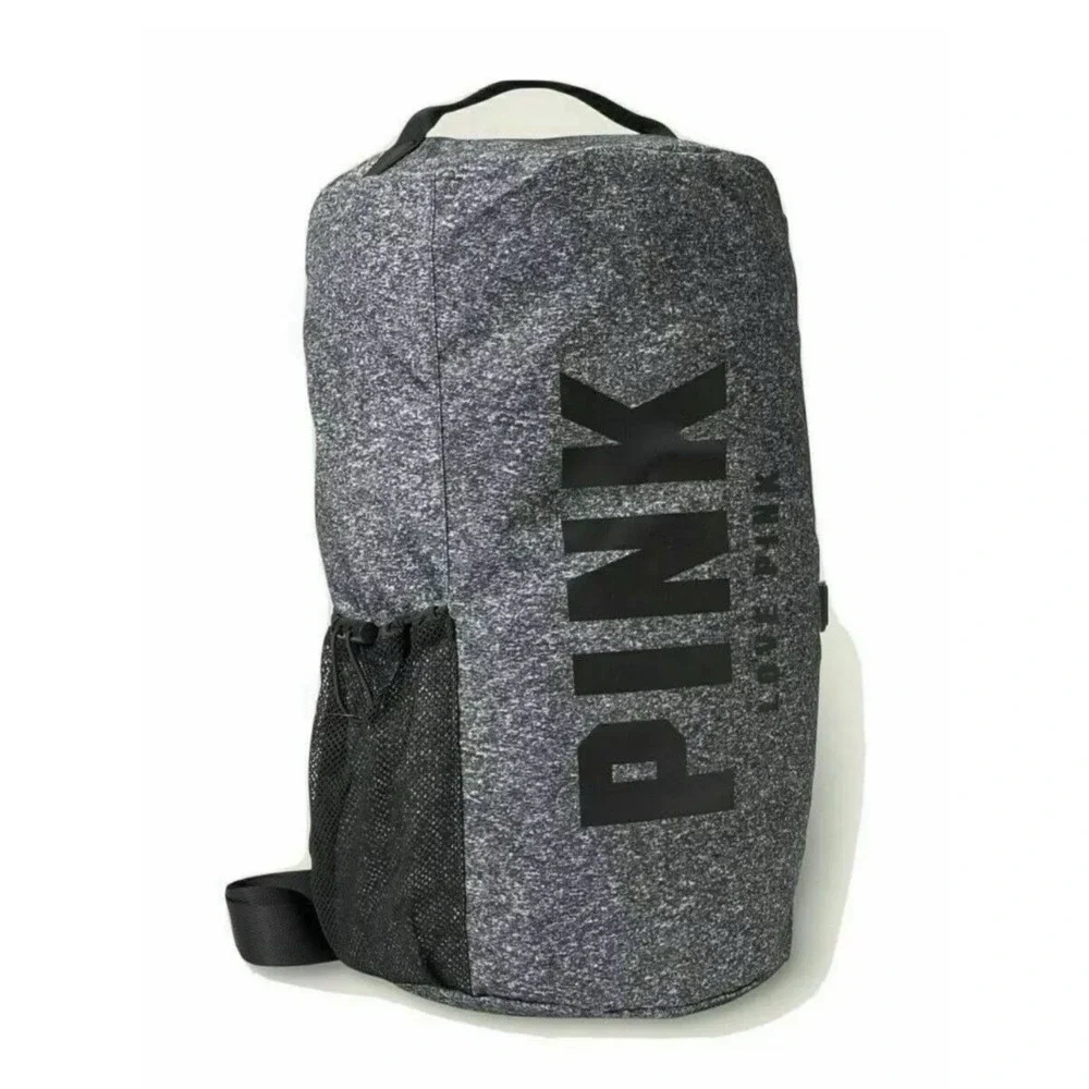 Victoria's Secret Pink Campus Convertible Duffle Bag to Backpack gray‎ 19x10